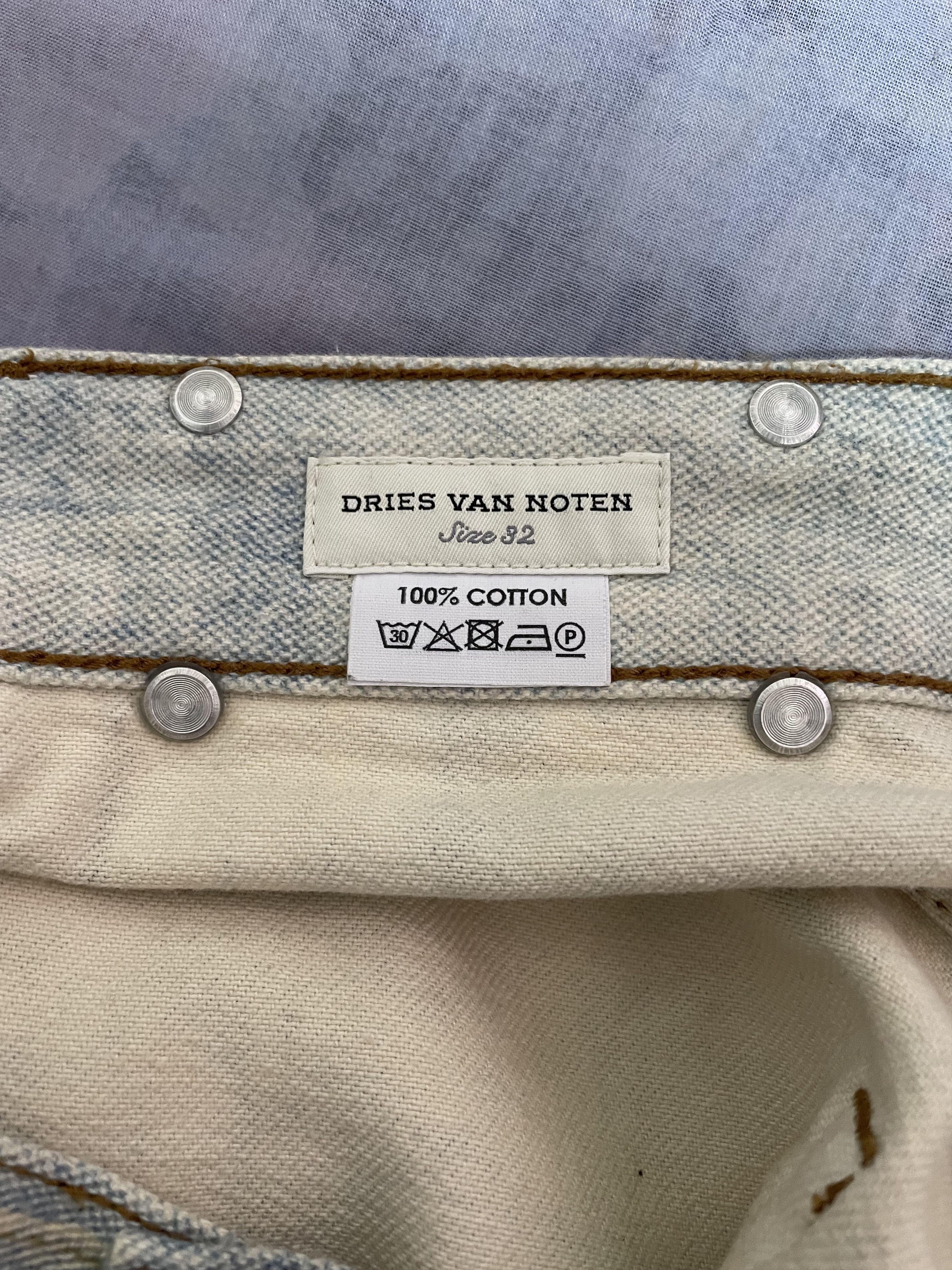 Dries Van Noten SS 17 Dries Van Noten "Pender" Light Blue Patchwork Jeans Size US 32 / EU 48 - 10 Thumbnail