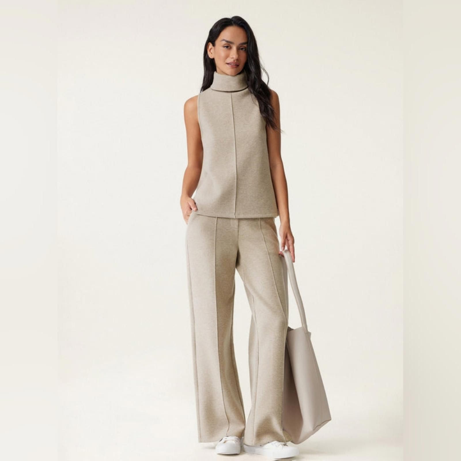 Designer OGL FuzzLuxe High Waisted Straight Leg Pull On Pant Size 28" / US 6 / IT 42 - 12 Thumbnail