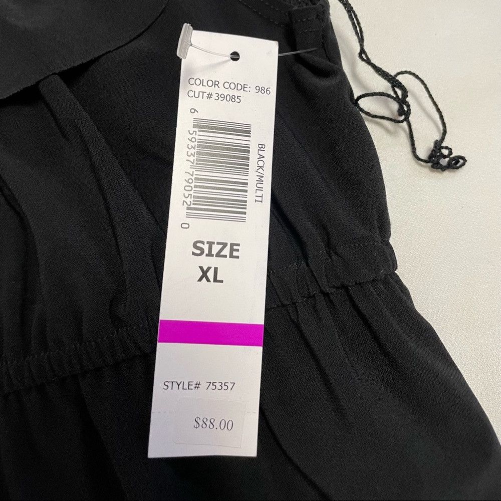 Other NWT New $88 Tiana B Casual Maxi Black Dress Size XL Size XL / US 12-14 / IT 48-50 - 6 Thumbnail