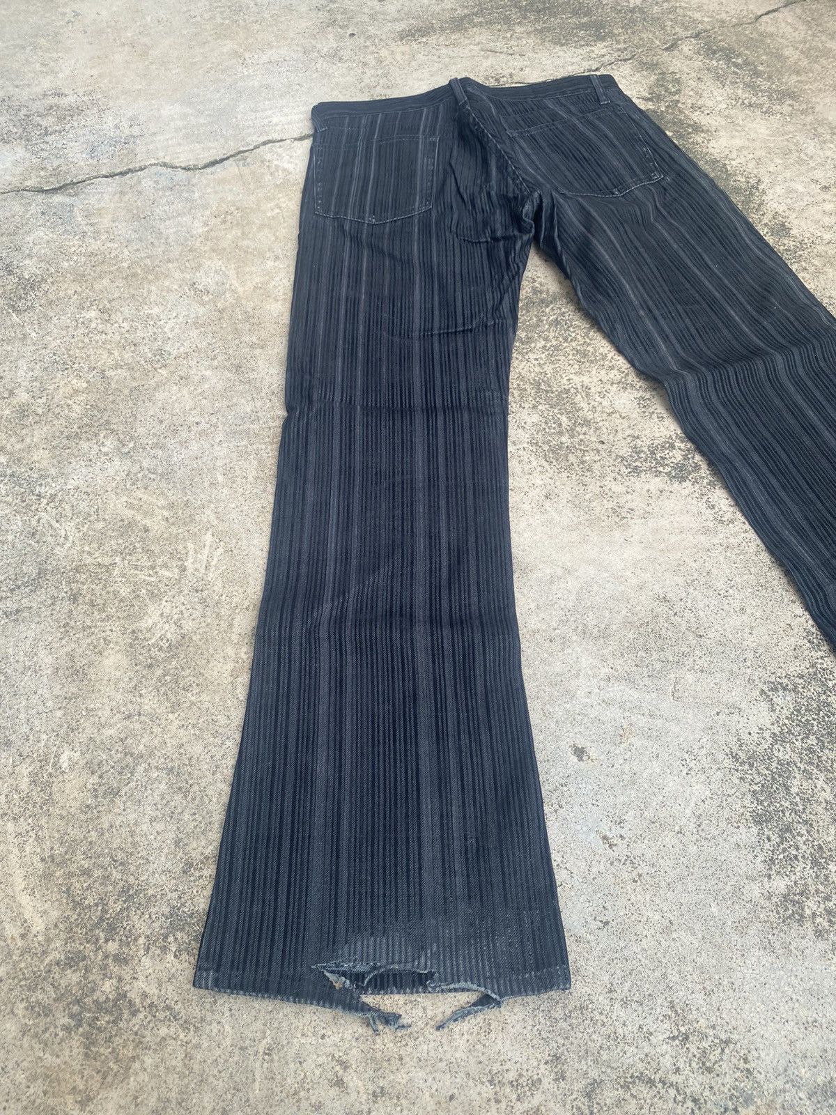 If Six Was Nine Flare Rupert Velvet Distressed Bootcut Size US 32 / EU 48 - 13 Thumbnail