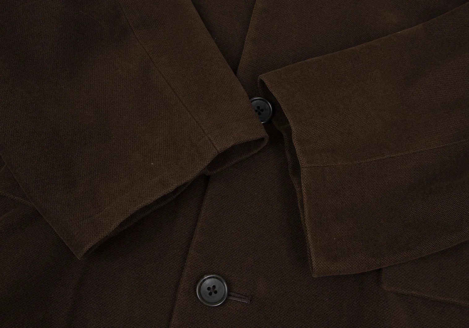 Jean Paul Gaultier Cotton Moleskin 3-Button Coat in Brown, Size L Size US L / EU 52-54 / 3 - 6 Thumbnail