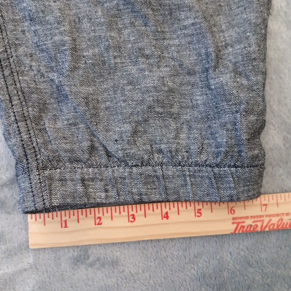 Vintage Sonoma Pants Womens Plus 30W Black Linen Blend Cargo Pockets New Jogger Tapered Inseam 28in High Rise Elastic Waist Pockets Womens Size 30" / US 8 / IT 44 - 6 Thumbnail