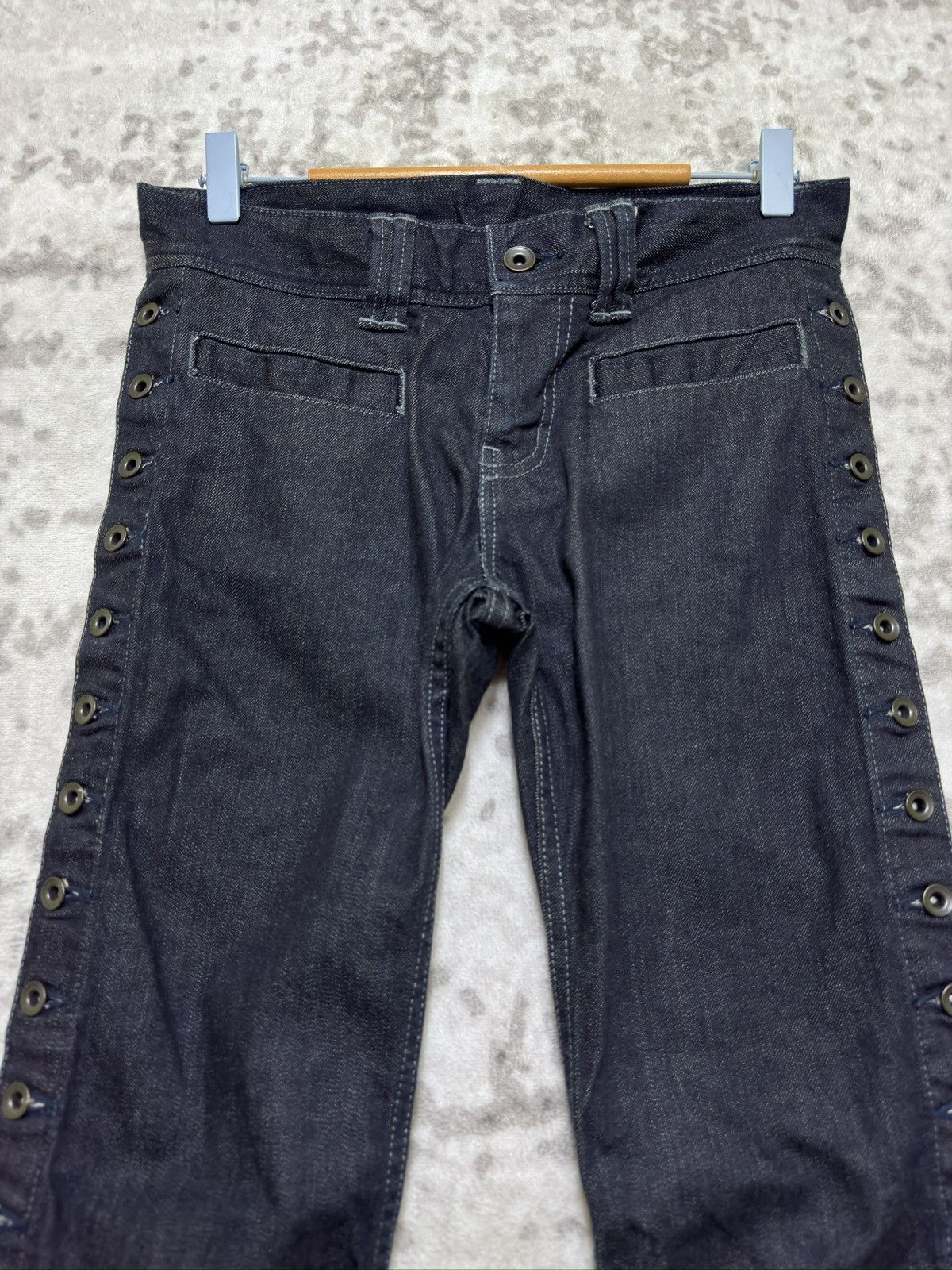 Vintage Vintage Charles Jourdan Side Button Skinny Low Rise Denim Size US 28 / EU 44 - 3 Thumbnail
