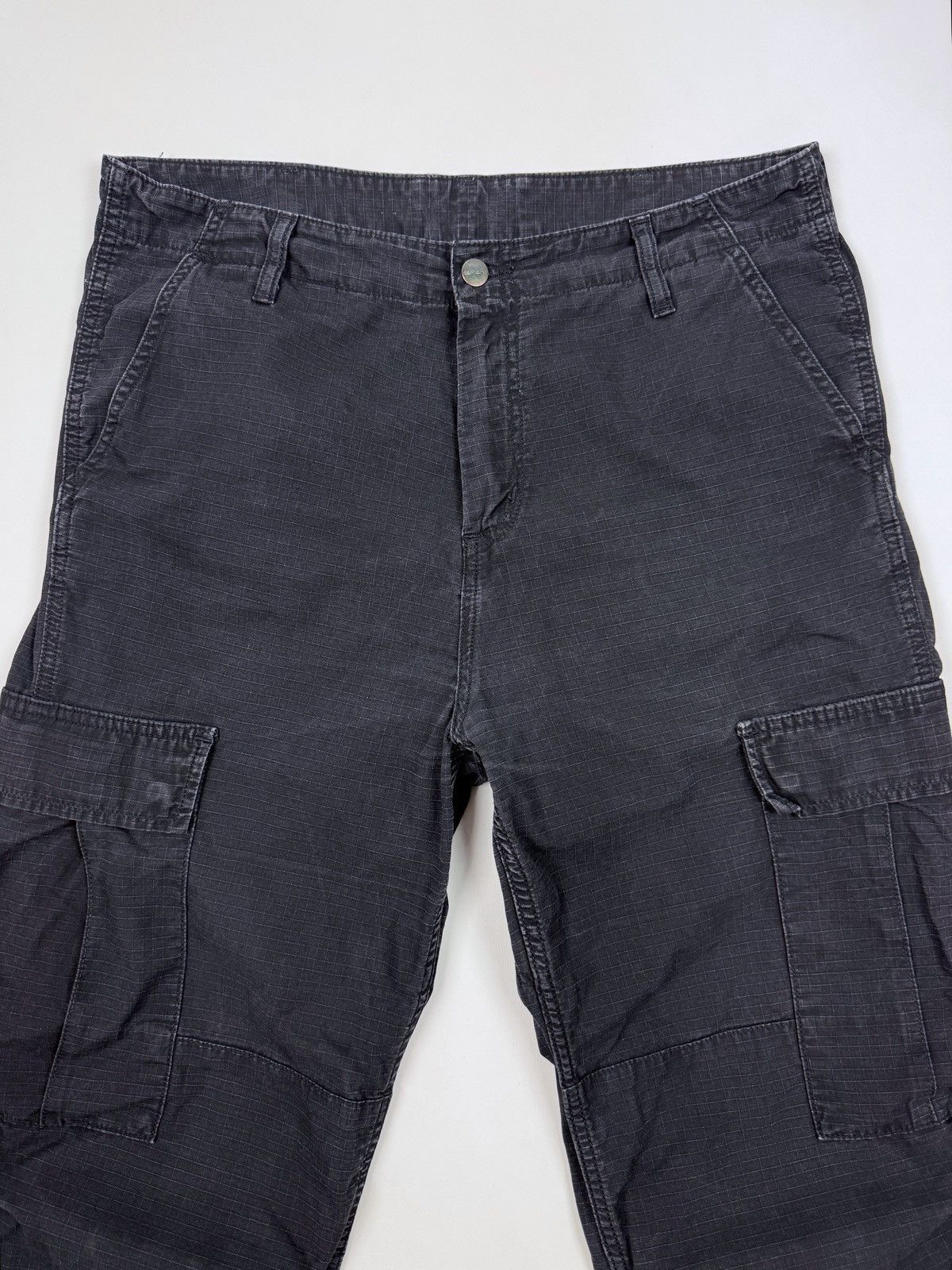 Carhartt Carhartt WIP Faded Black Regular Cargo Baggy Pants 33X32 Size US 33 - 3 Thumbnail