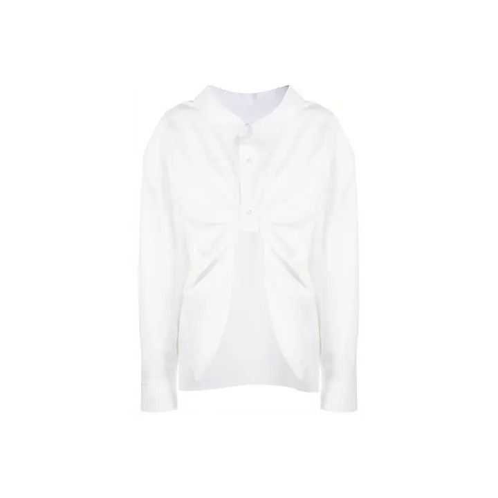 Alexander Wang Alexander Wang White Long Sleeve Shirt 0079 Size S / US 4 / IT 40 - 1 Thumbnail