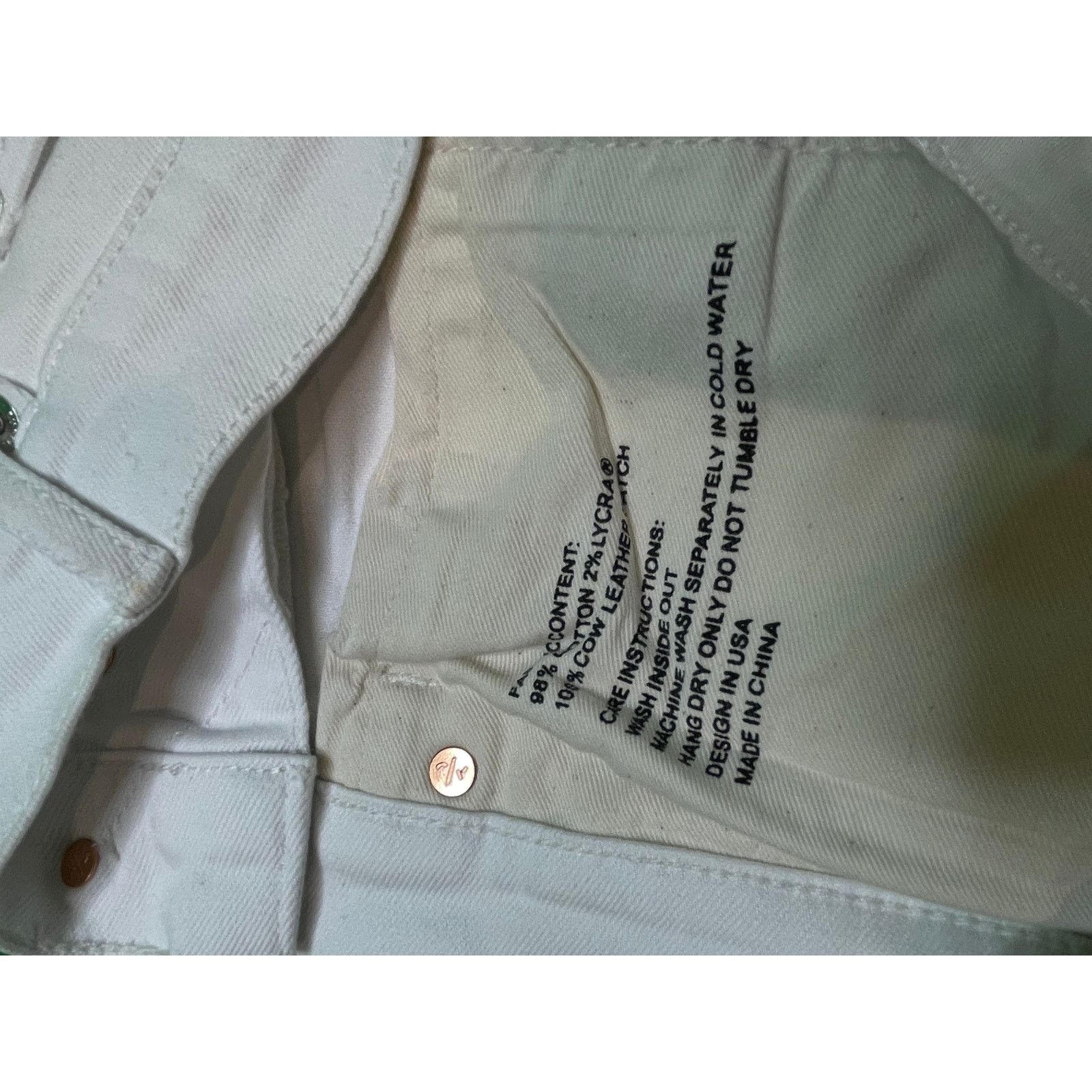 Purple Brand Purple Black Splatter White Jeans Size US 34 / EU 50 - 4 Thumbnail
