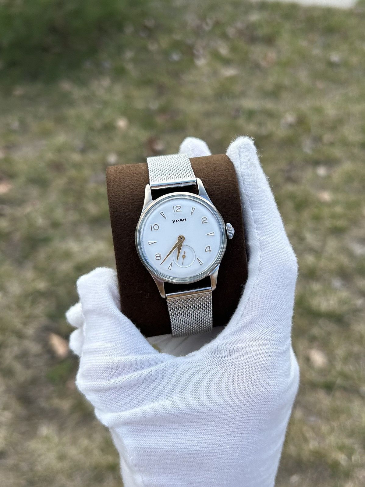 Vintage Vintage Watch Uran USSR Soviet Mechanical Retro 1970s Size ONE SIZE - 13 Thumbnail