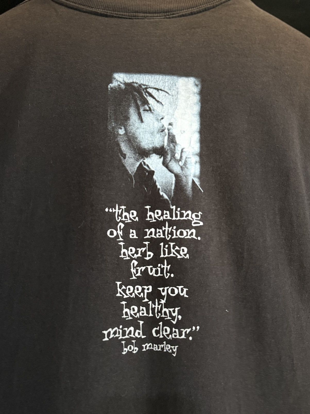 Rap Tees Thrashed Vintage 90s Bob Marley Hope Road Music Sun Faded T Size US L / EU 52-54 / 3 - 10 Thumbnail