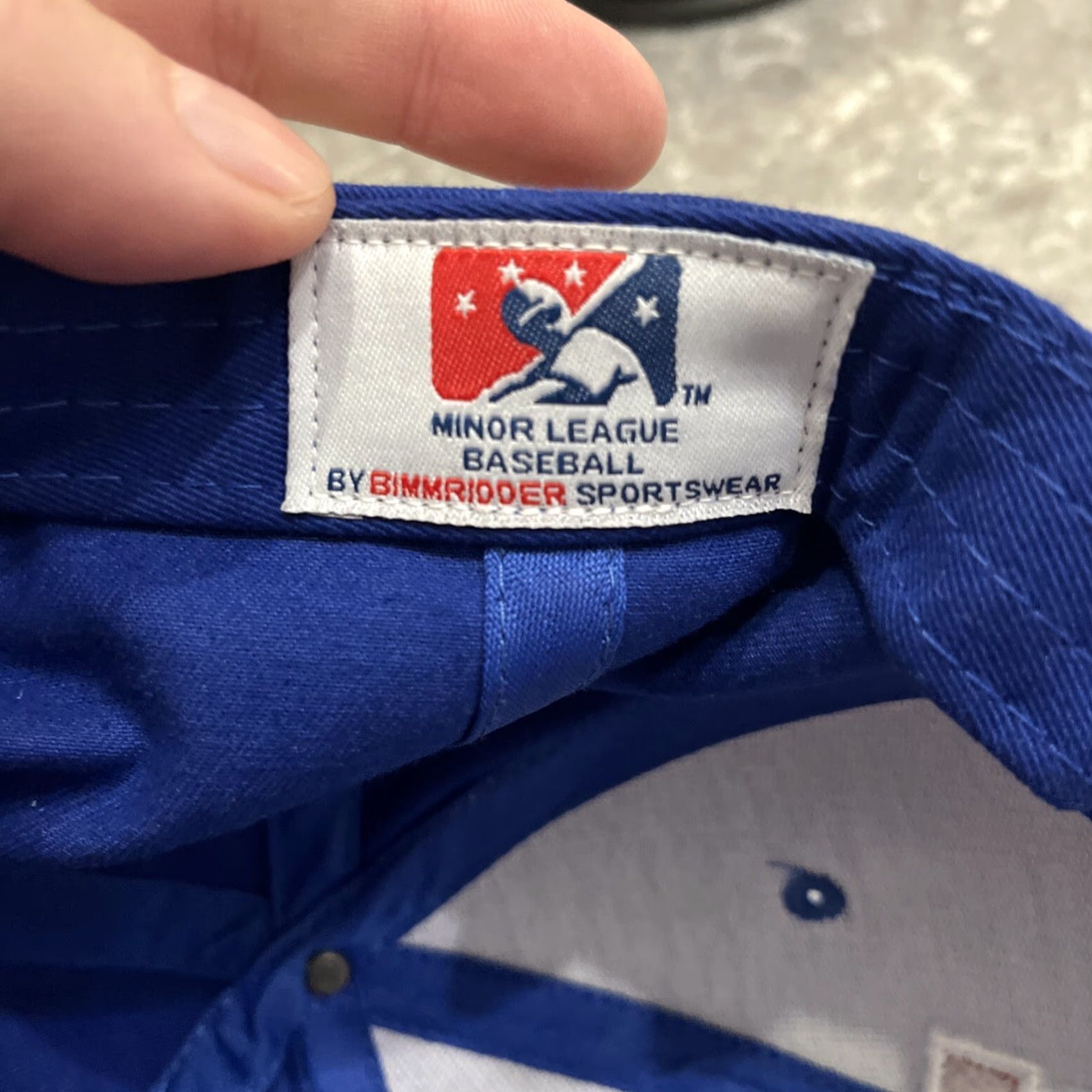 Vintage Durham Bulls Baseball Hat Blue Twill Adjustable Strapback Cap Unisex Adults Bimm Ridder Sportswear Size ONE SIZE - 7 Thumbnail