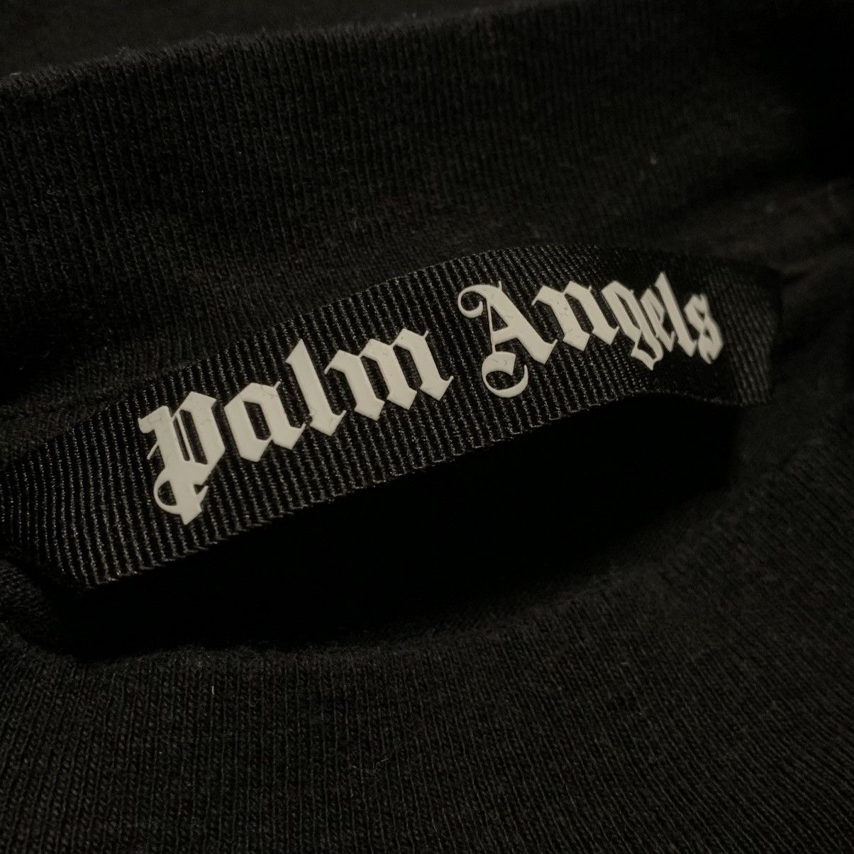 Palm Angels Palm Angels Small Tee Paris Sprayed Black T-Shirt Size US S / EU 44-46 / 1 - 5 Thumbnail