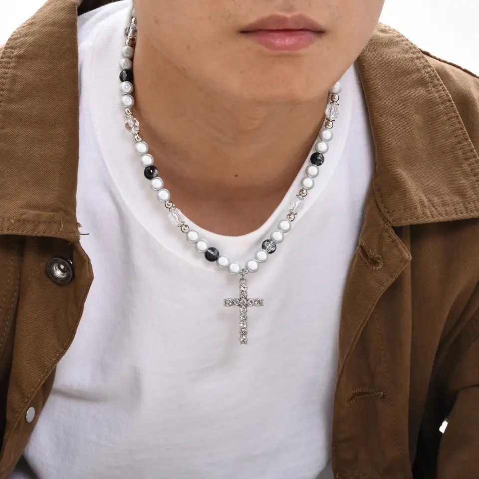 Jewelry × Vintage Crystal Cross Pendant Necklaces Size ONE SIZE - 2 Thumbnail