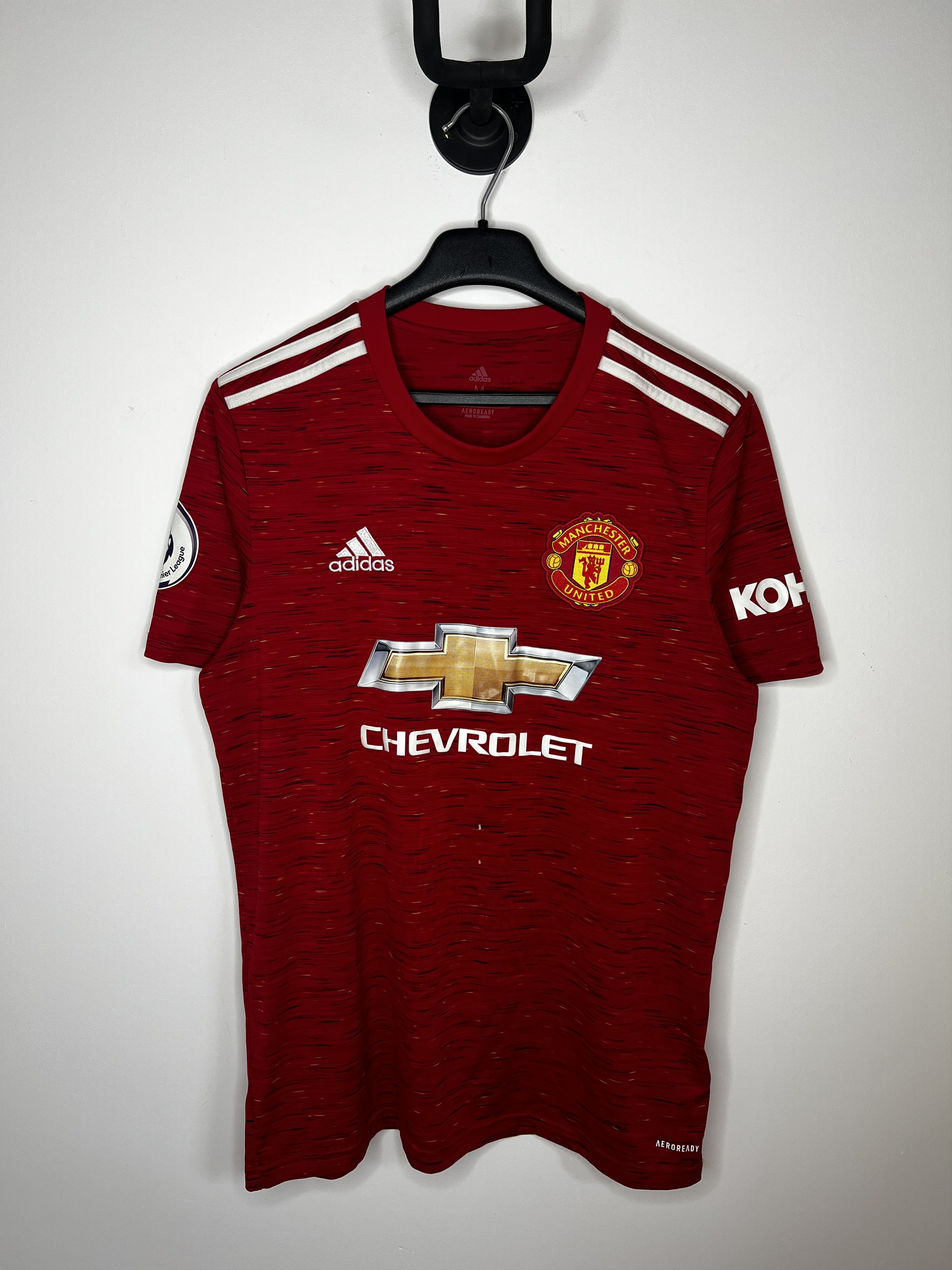 Adidas MANCHESTER UNITED 2020-21 HOME FOOTBALL SHIRT SOCCER JERSEY Size US M / EU 48-50 / 2 - 2 Thumbnail