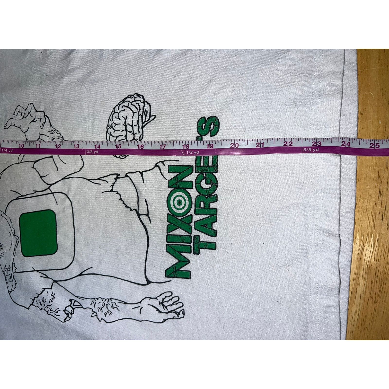 Vintage Mixon Targets Shirt Zombie Graphic Muscle Memory White Tee M Size US M / EU 48-50 / 2 - 8 Thumbnail