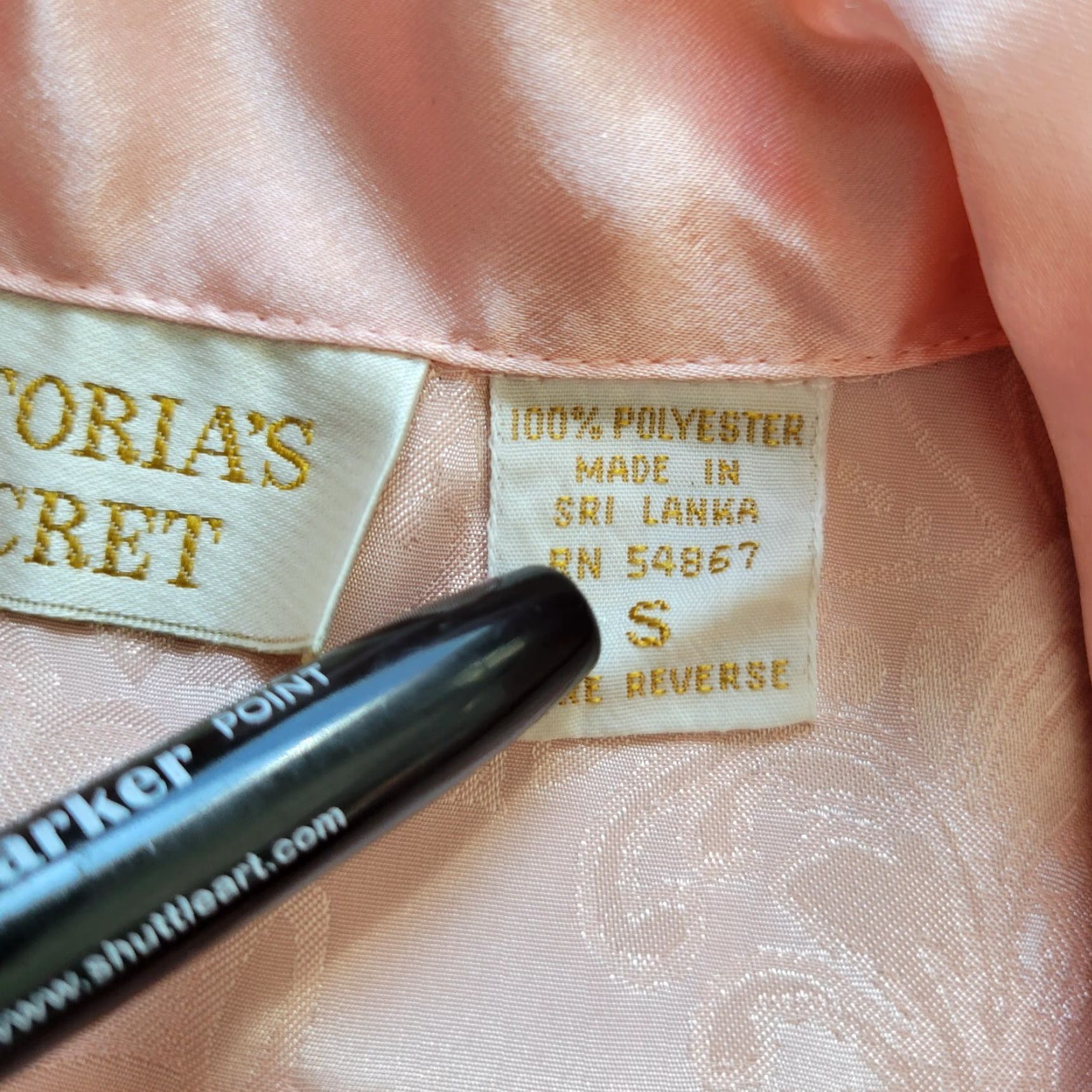 Victoria's Secret VINTAGE Victoria's Secret Gold Label Peach Night Sleep Shirt Floral Sz S Womens Shirt XS? Size S / US 4 / IT 40 - 7 Thumbnail