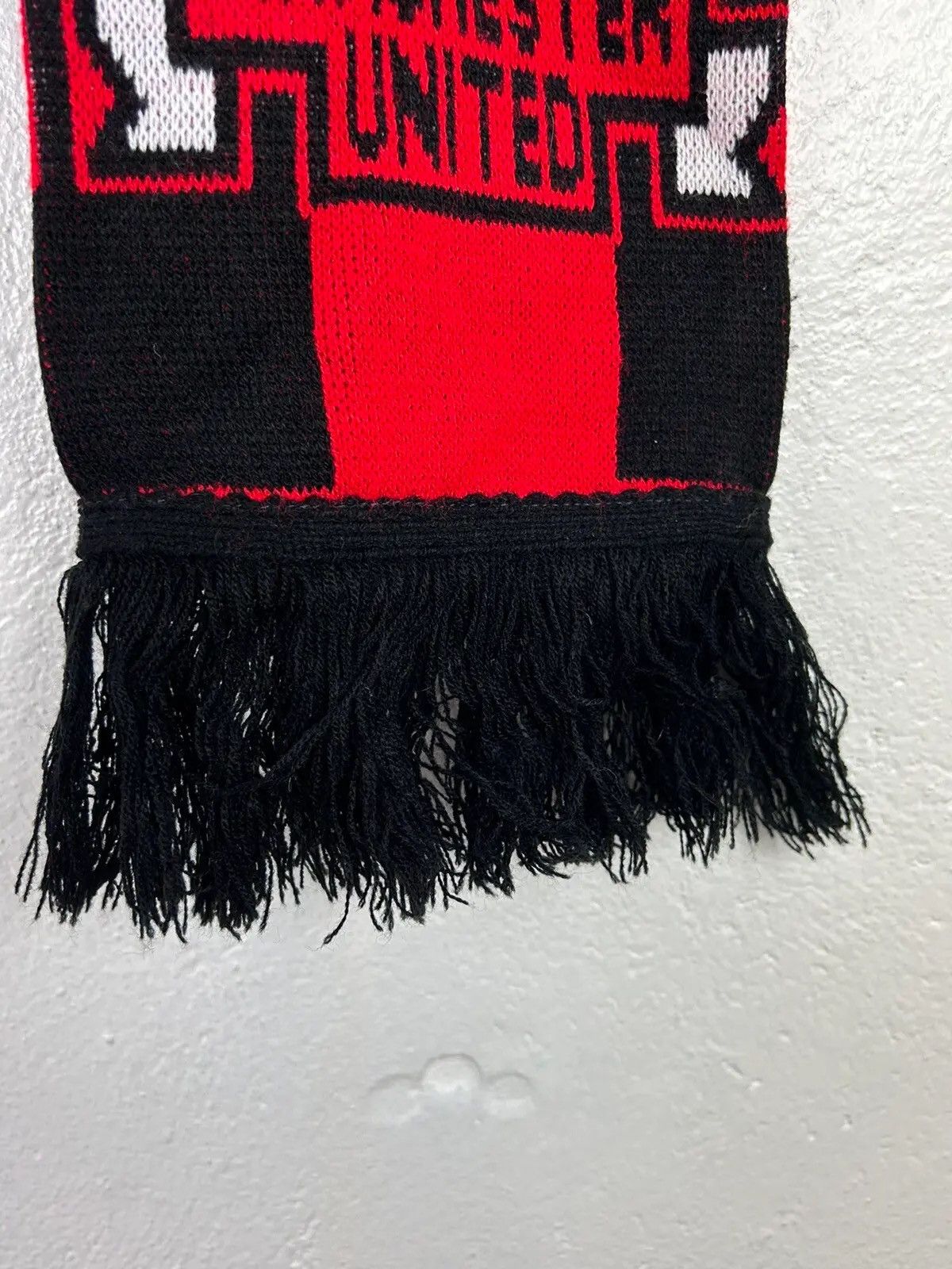 Vintage 90s Vintage Manchester United MCFC Rare Acrylic Scarf Size ONE SIZE - 5 Thumbnail