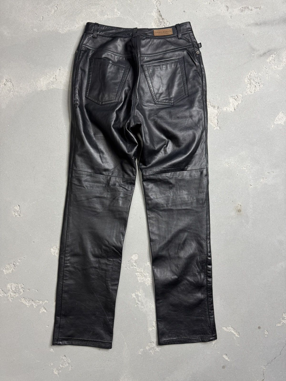 Polo Ralph Lauren × Vintage Vintage Polo Ralph Lauren Leather Pants Size US 30 / EU 46 - 2 Thumbnail