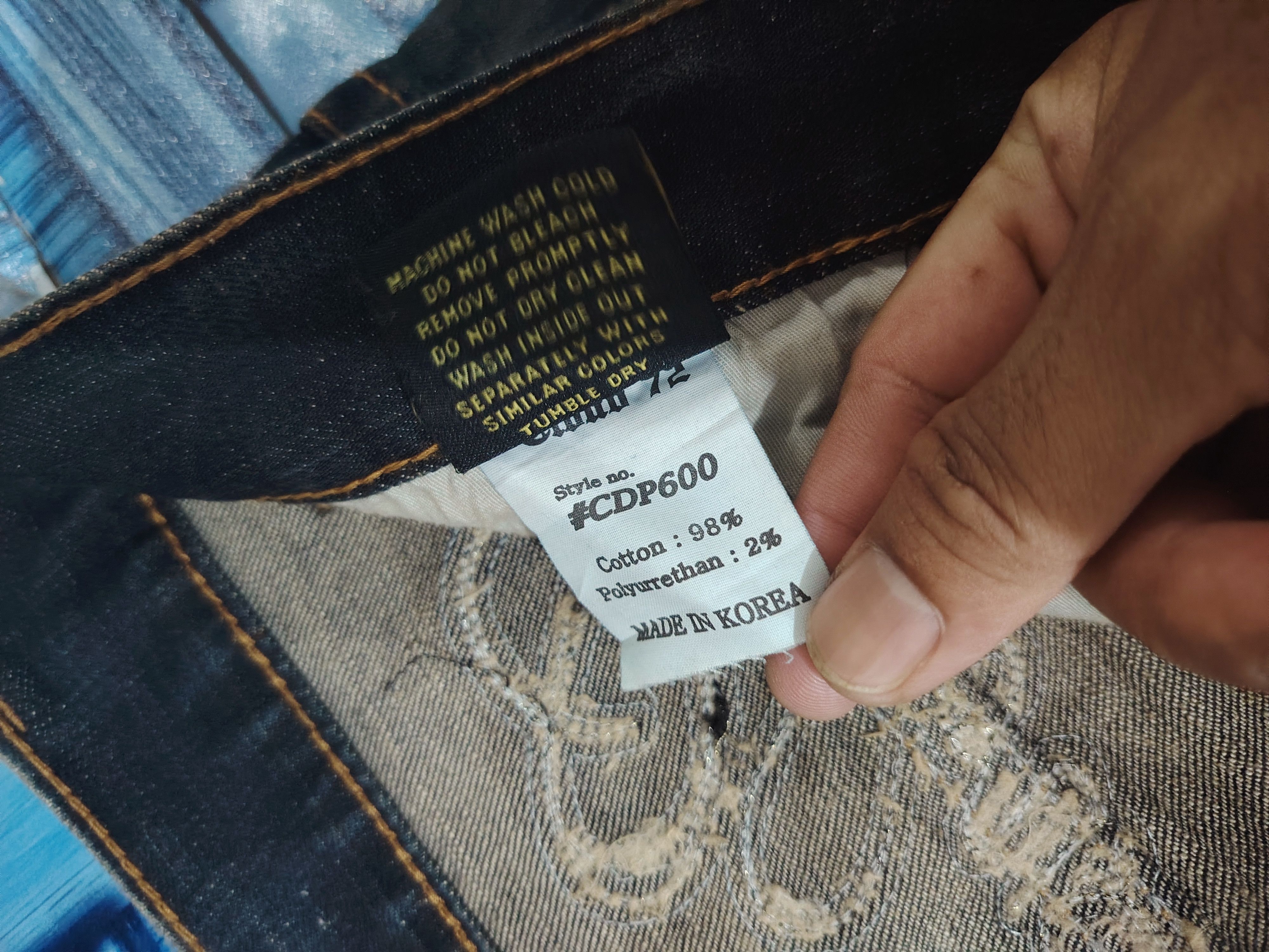 Rock Revival Japanese Cloud72 Denim Distressed Flared Jeans Cross Pocket Size US 40 / EU 56 - 11 Thumbnail