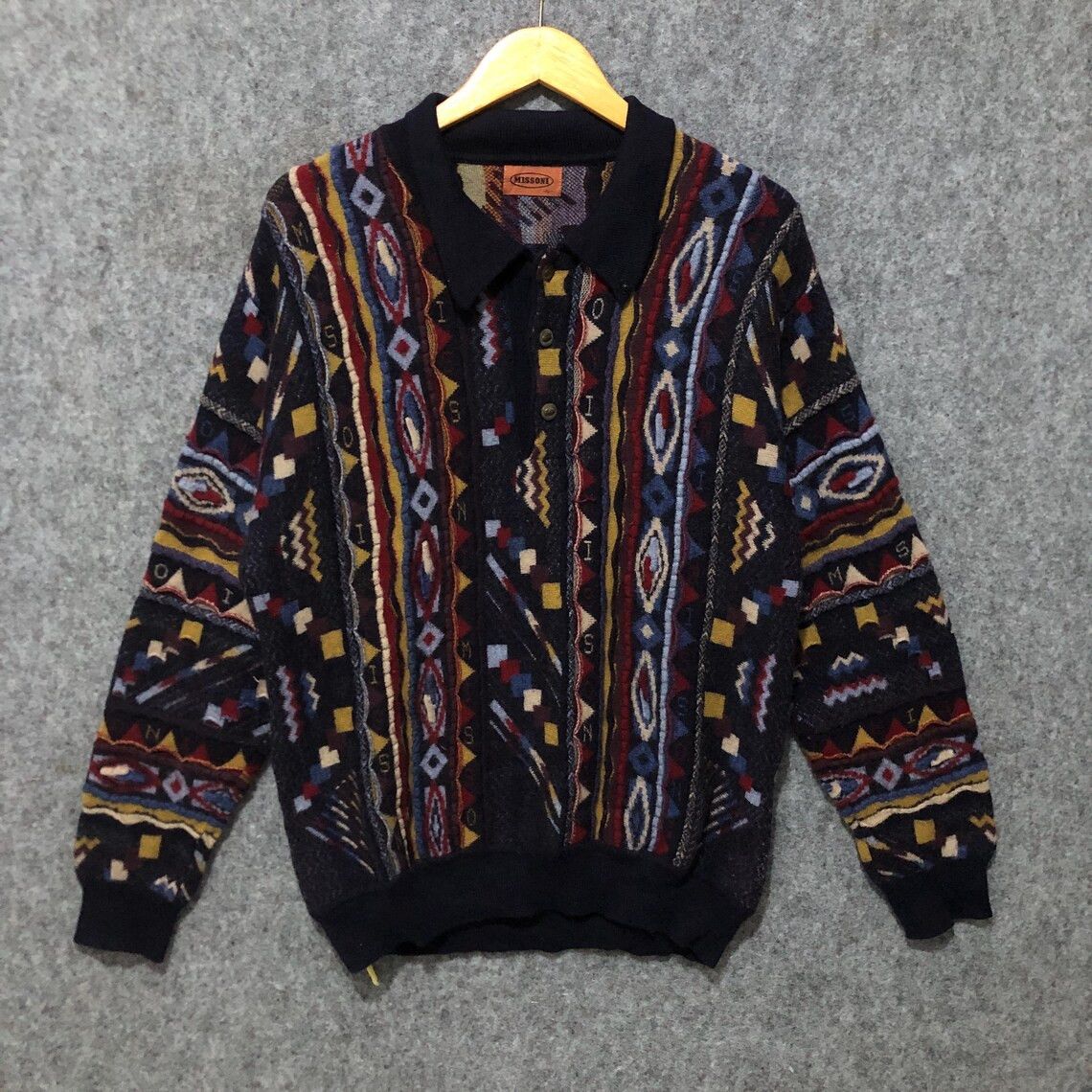 Missoni Vintage Missoni Knit Sweater Size US XL / EU 56 / 4 - 1 Thumbnail