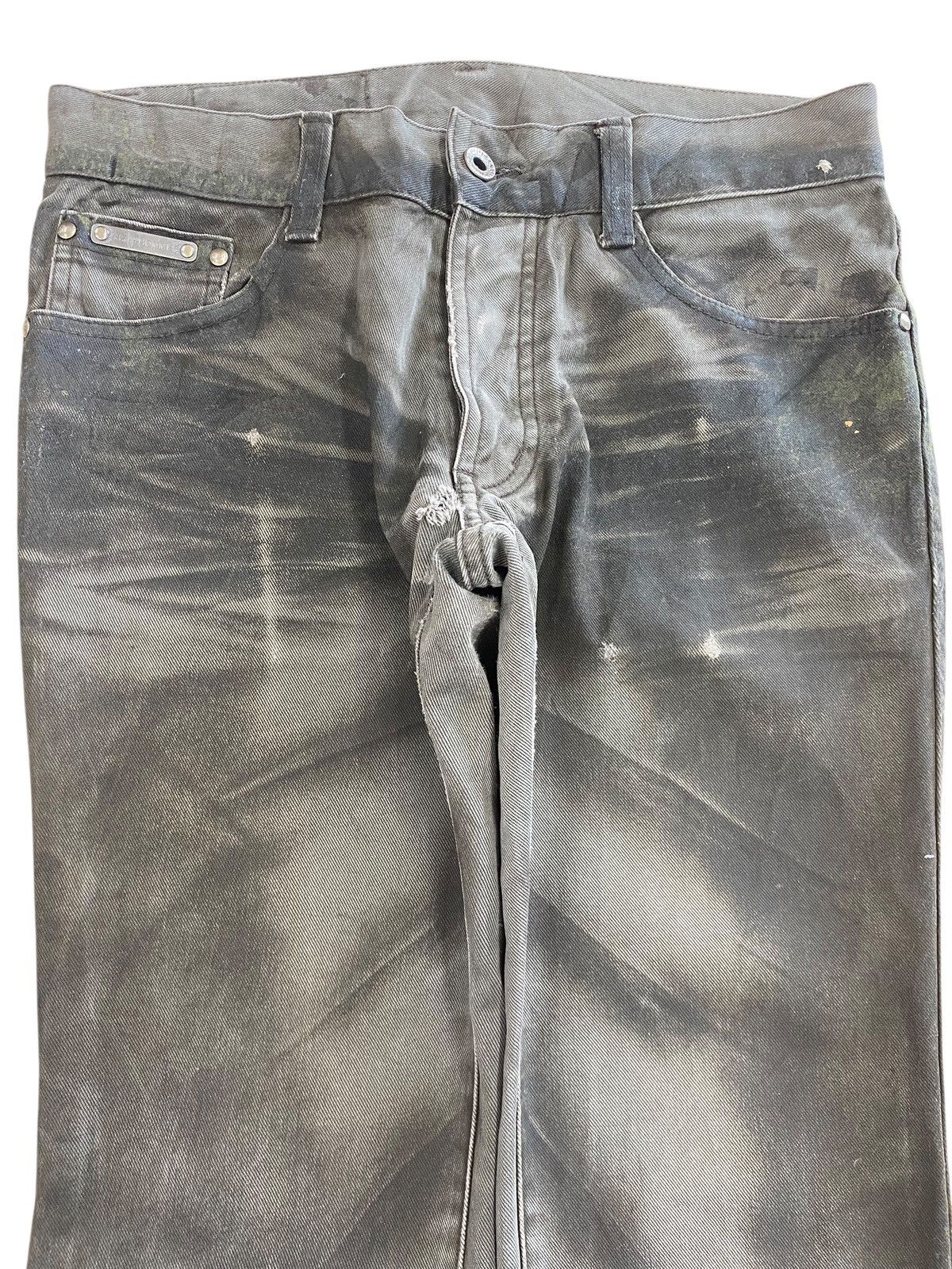 Japanese Brand Japanese Brand Whiskered High Waist Flare Style Jeans Size US 30 / EU 46 - 2 Thumbnail