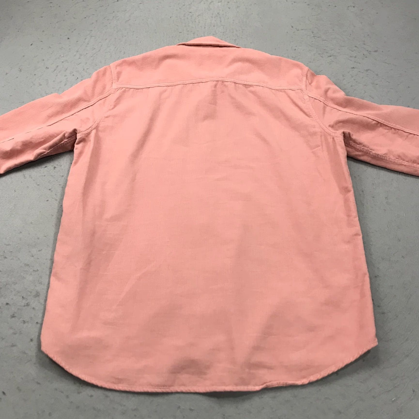 Folk Folk Shirt Mens Large Pink Corduroy Long Sleeve Button Front Cotton Designer Size US L / EU 52-54 / 3 - 6 Thumbnail