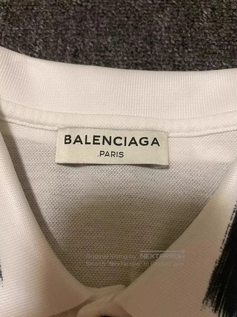 Balenciaga Balenciaga White Long Polo Shirt. Size US S / EU 44-46 / 1 - 3 Thumbnail