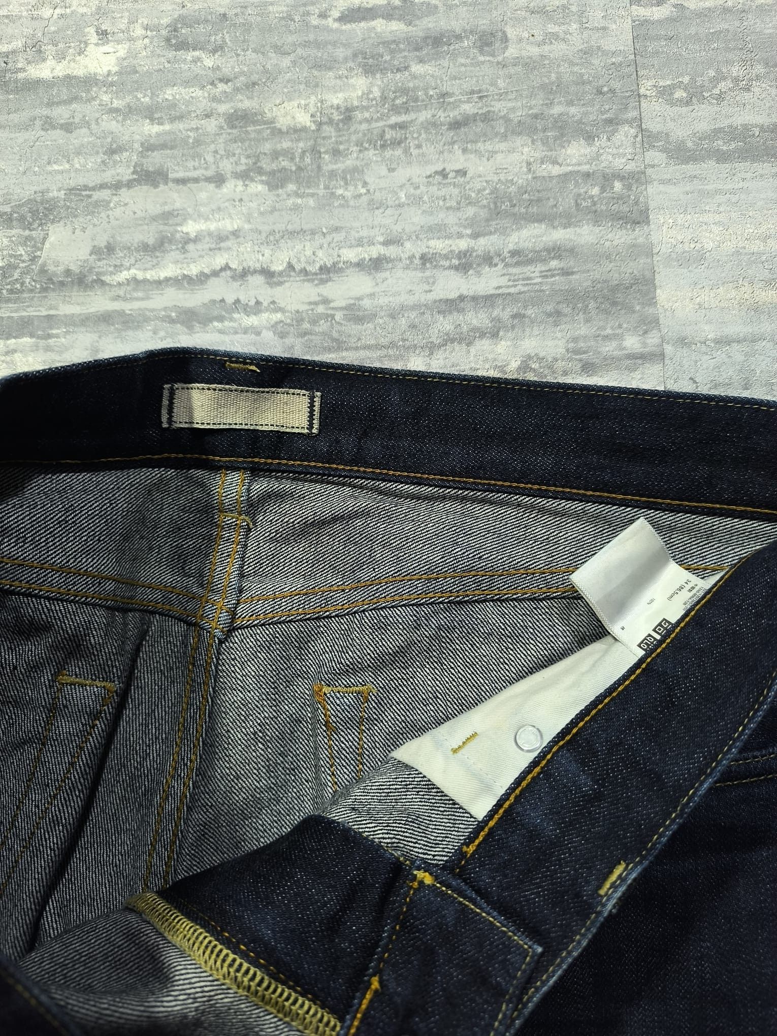 uniqlo selvedge denim jeans regular fit 34x34