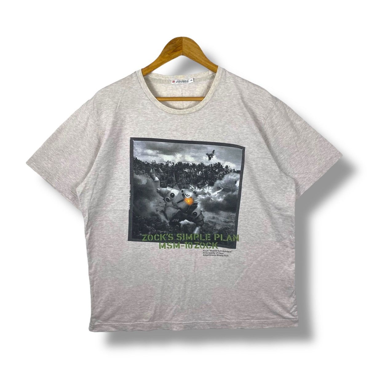 Anime MOBILE SUIT GUNDAM Msm-10 Zock Graphic Anime Tee Shirt Size US XL / EU 56 / 4 - 1 Thumbnail