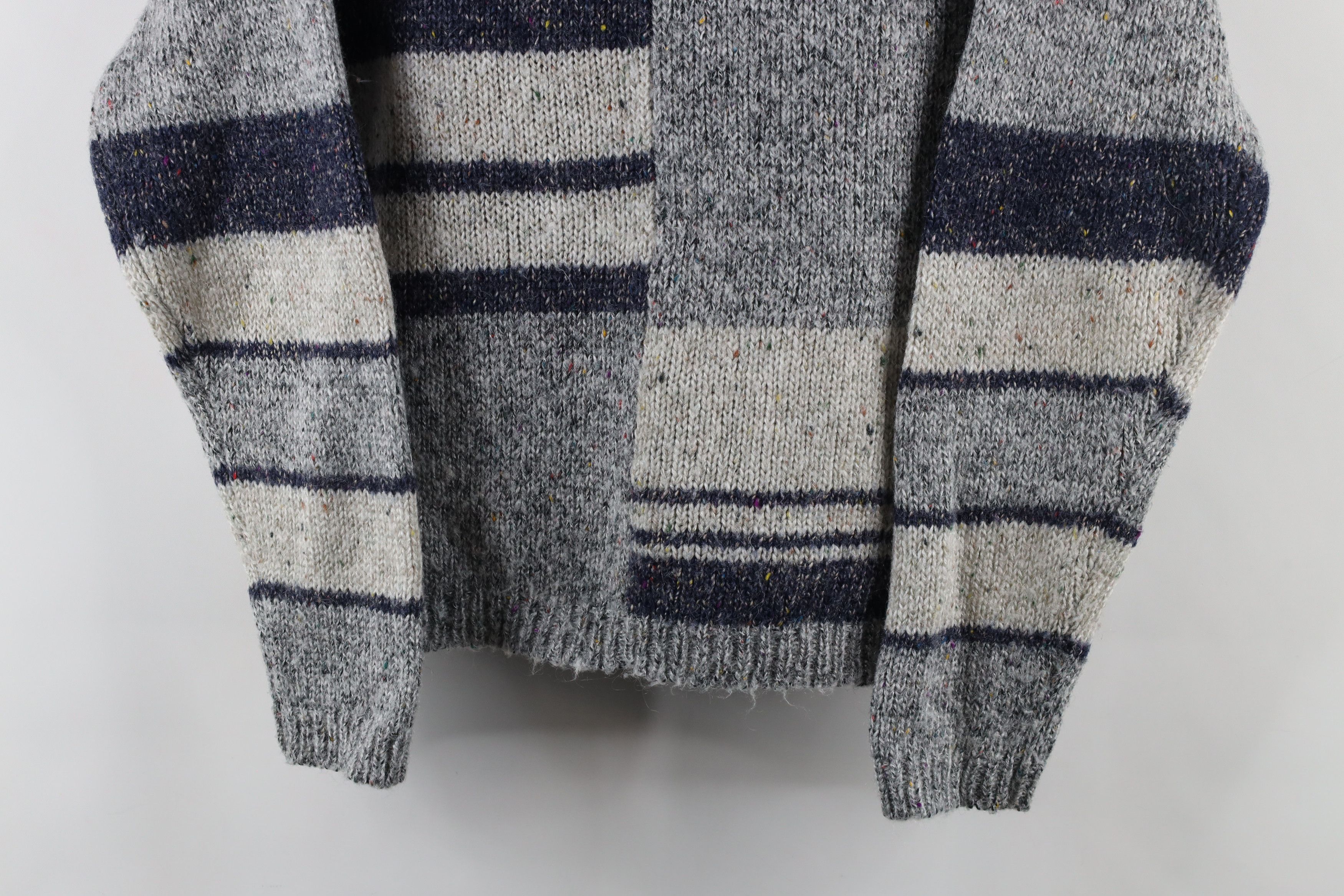 Vintage Vintage 70s Rockabilly Knit Rainbow Atomic Fleck Sweater Size L / US 10 / IT 46 - 3 Thumbnail