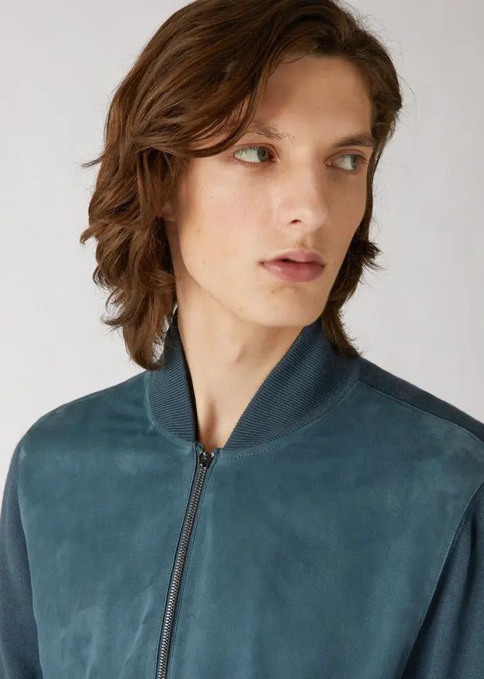 Loro Piana o1srvl11e0424 lp Ivy Bomber in Blue Size US L / EU 52-54 / 3 - 2 Thumbnail