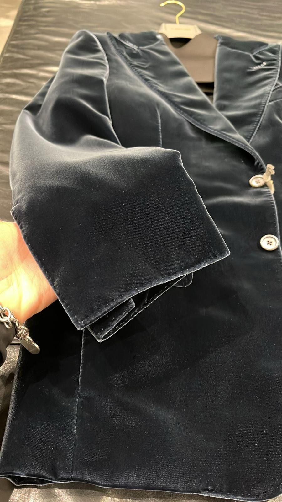 Tom Ford o1loc1c0126 JLAP04 Velvet Jacket in Blue Size US M / EU 48-50 / 2 - 2 Thumbnail