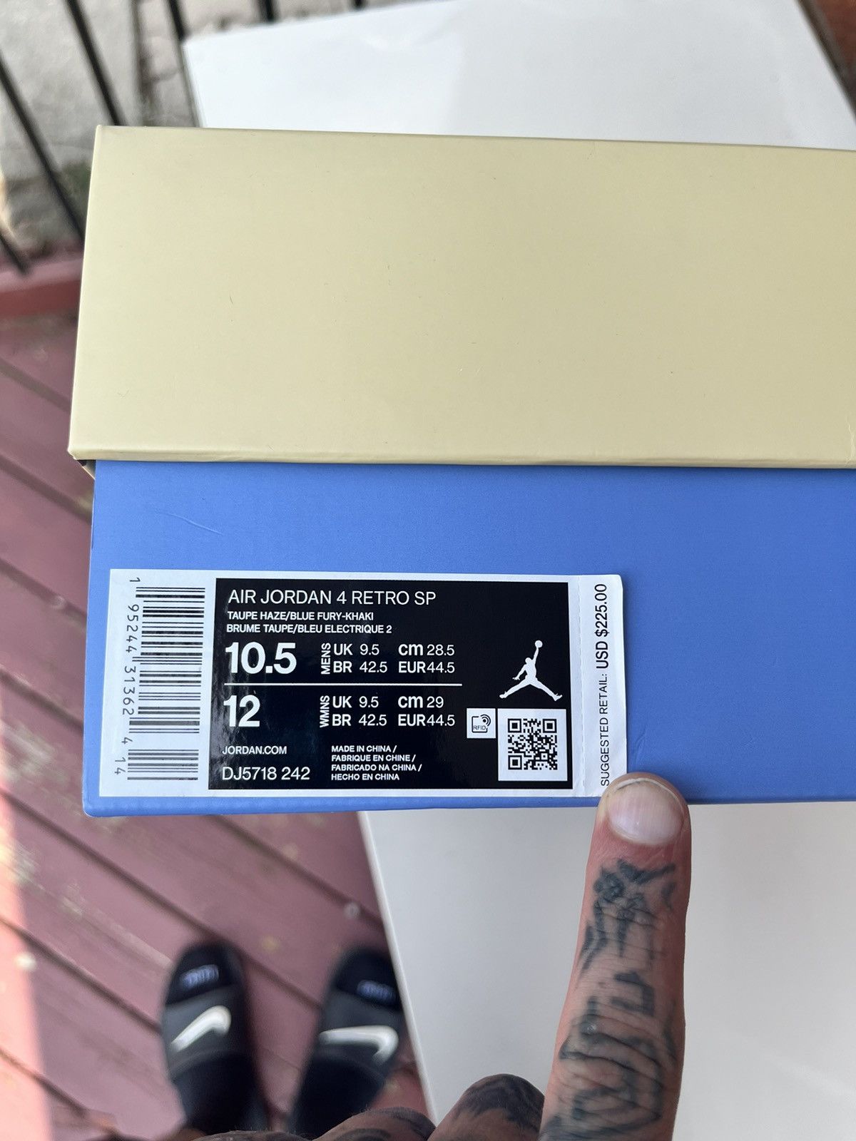 Jordan Brand Taupe Haze Union Jordan 4 Size US 10.5 / EU 43-44 - 7 Thumbnail