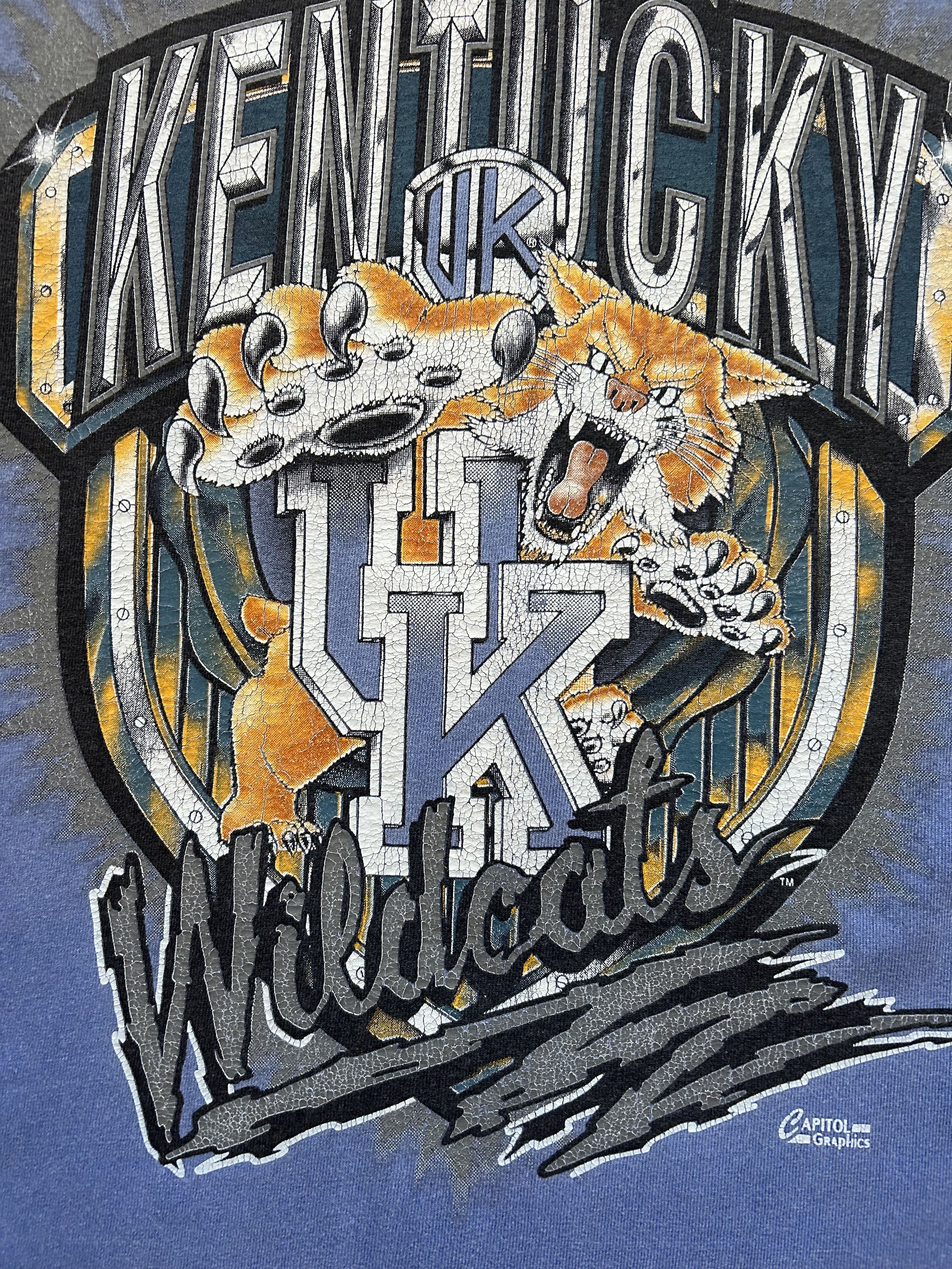 Vintage Vintage single stitch Kentucky Wildcats light blue t shirt Size US XL / EU 56 / 4 - 4 Thumbnail