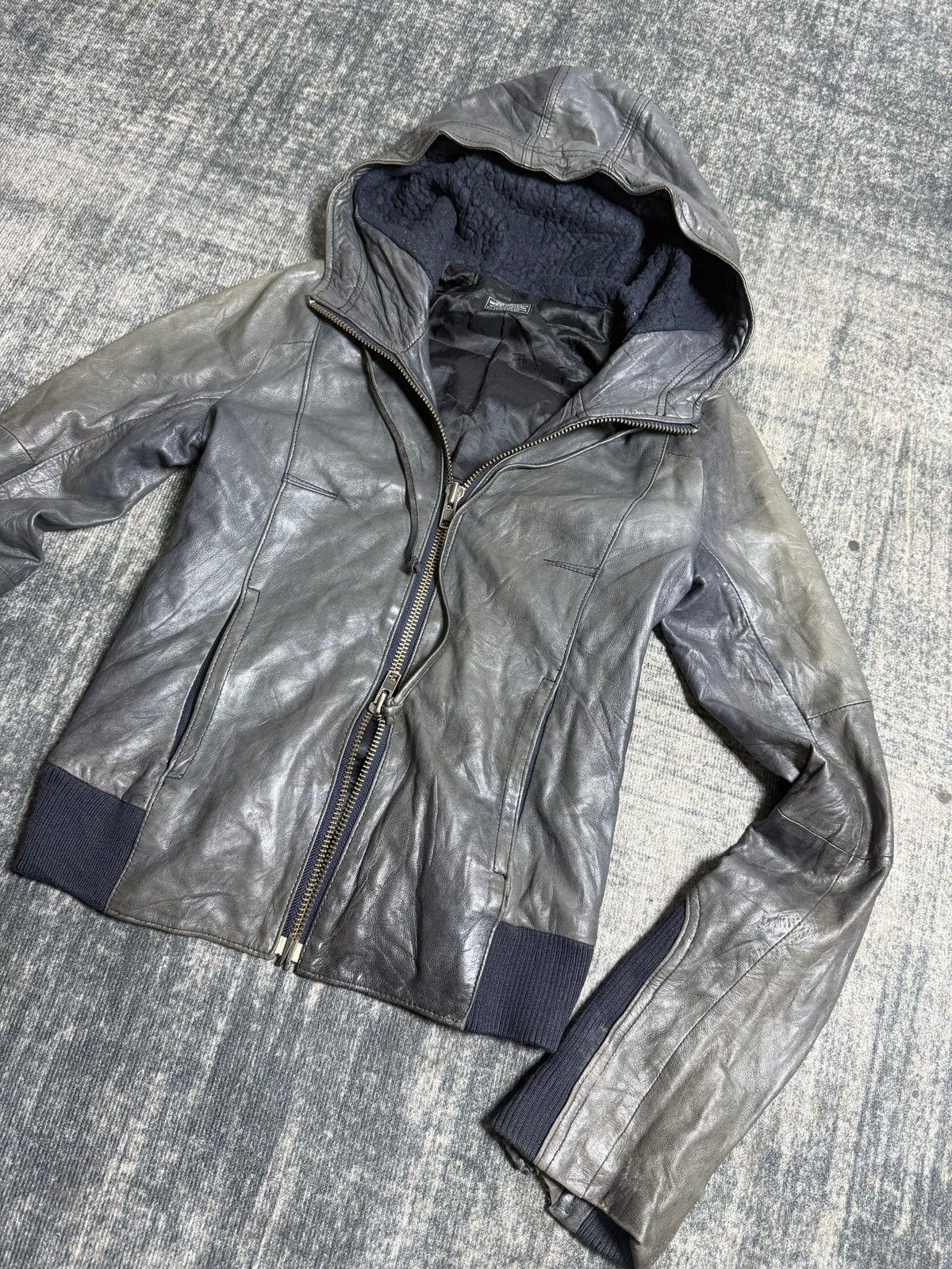 MOUSSY B2V- MOUSSY LEATHER JACKET(2)༒ Size US M / EU 48-50 / 2 - 4 Thumbnail