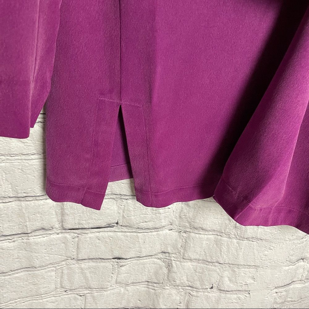 Other Vintage Liz Claiborne Silk Berry Wine Jacket Shirt Size 14 Size XL / US 12-14 / IT 48-50 - 8 Thumbnail