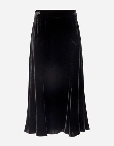 Dolce & Gabbana o1y0925 Midi Skirt in Black Size 26" / US 2 / IT 38 - 1 Thumbnail