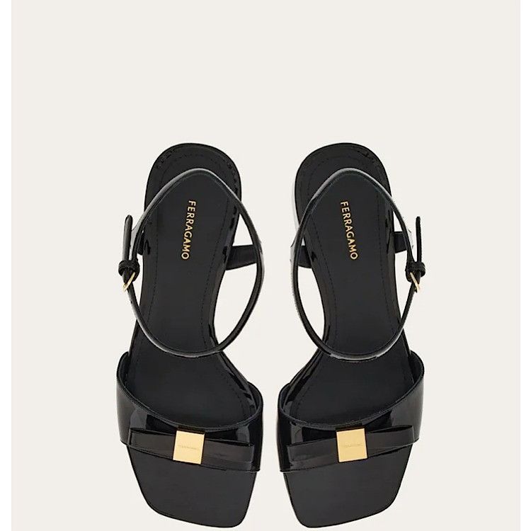 Salvatore Ferragamo o1s1rm0924 Platform Sandals in Black Size US 9.5 / IT 39.5 - 3 Thumbnail