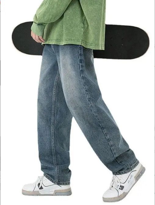 Japanese Brand Hara Men's loose versatile trendy straight jeans y2k Size US 32 / EU 48 - 8 Thumbnail