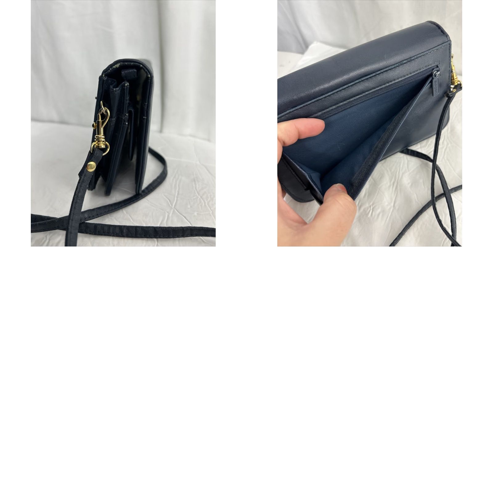 Vintage VINTAGE Buxton Crossbody Small Blue Leather Purse 7.5x4x2 Women Bag Buxton Crossbody Blue 7.5x4x2 Size ONE SIZE - 9 Thumbnail