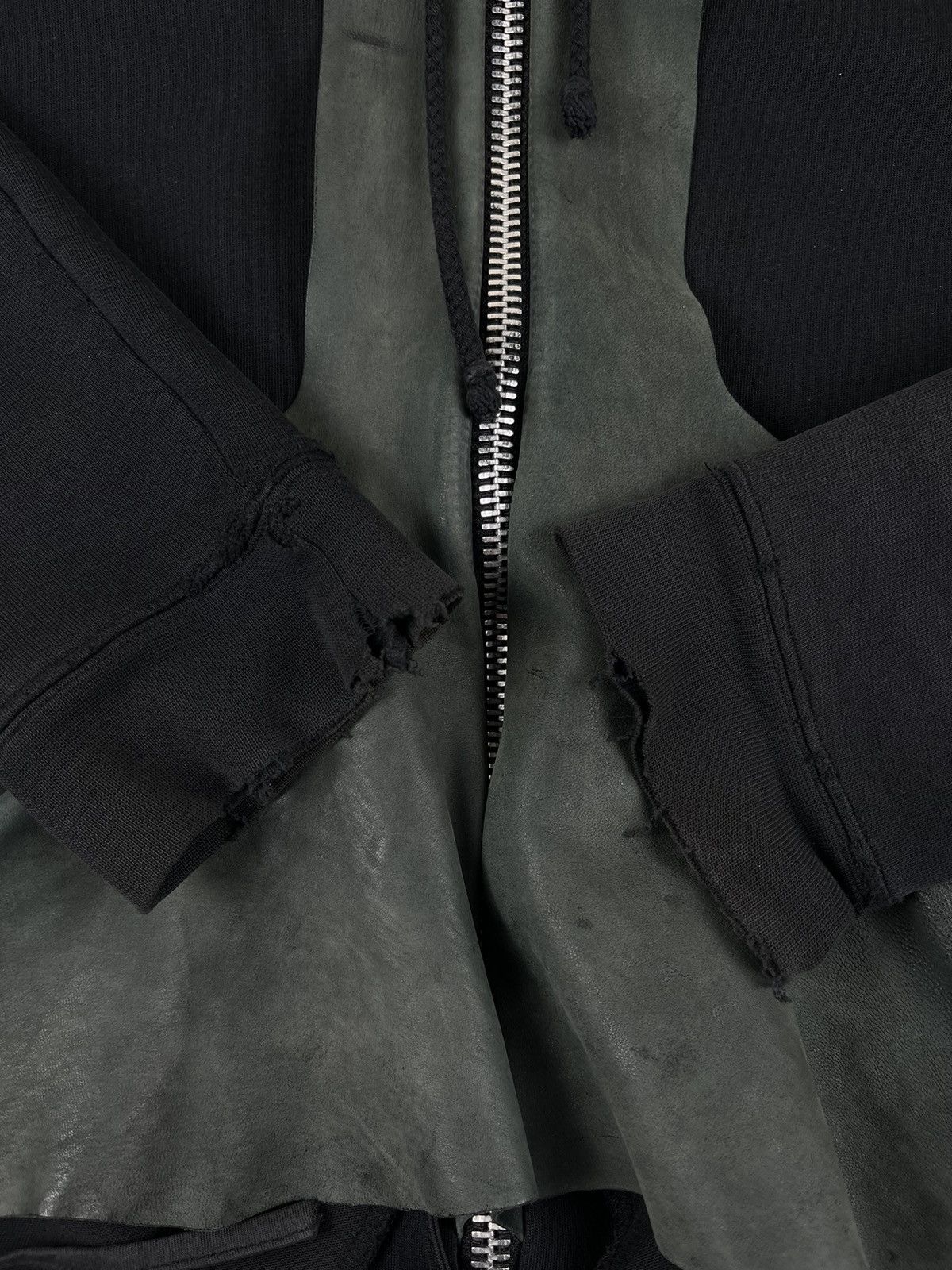 Rick Owens × Rick Owens Drkshdw × Vintage Rick Owens SLAB Layered Bondage Hoodie Size US M / EU 48-50 / 2 - 7 Thumbnail