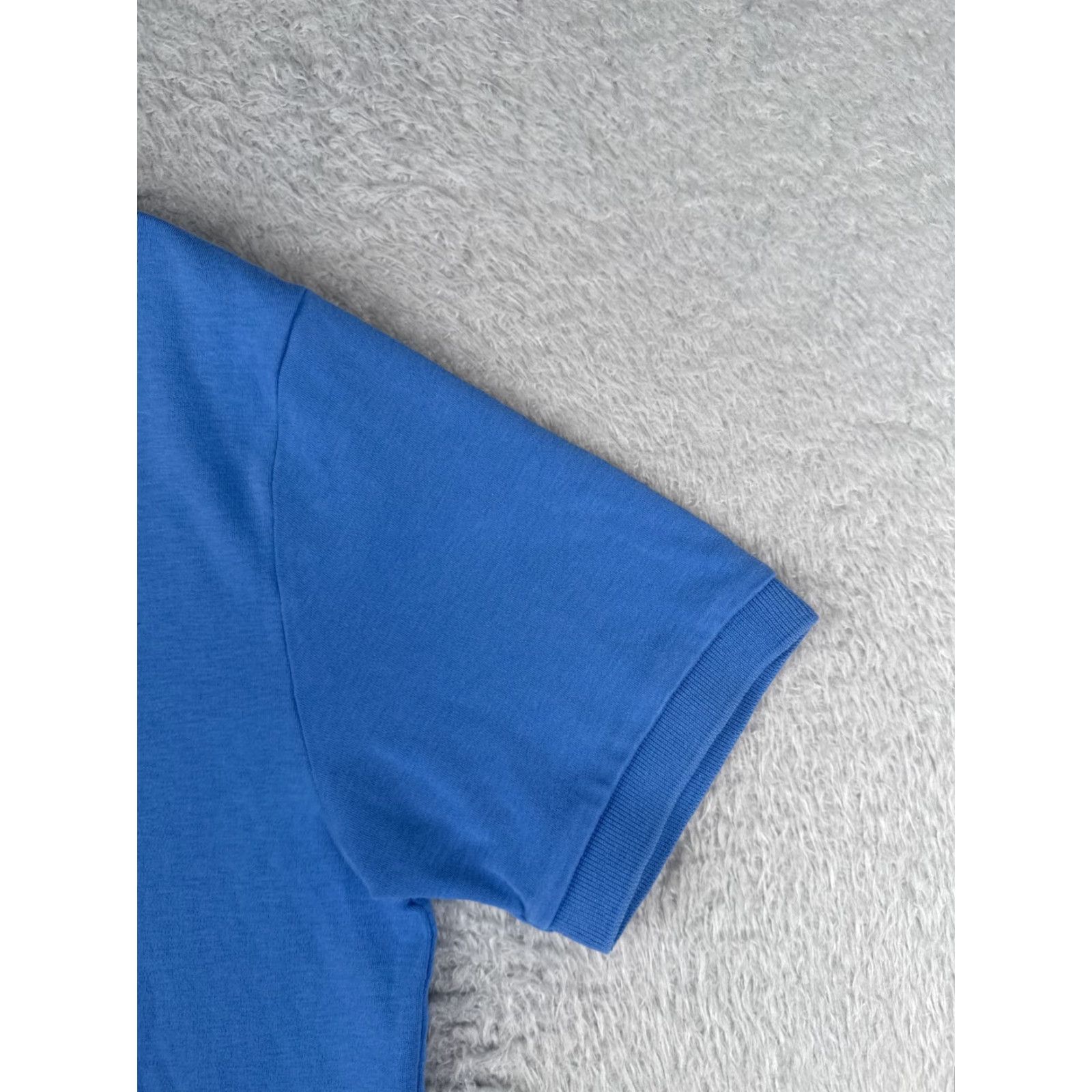 Ralph Lauren VINTAGE Ralph Lauren Polo Shirt Adult Medium Blue Jersey Short Sleeve Slim Fit 100% Cotton Embroidered Logo Mens Size US M / EU 48-50 / 2 - 2 Thumbnail