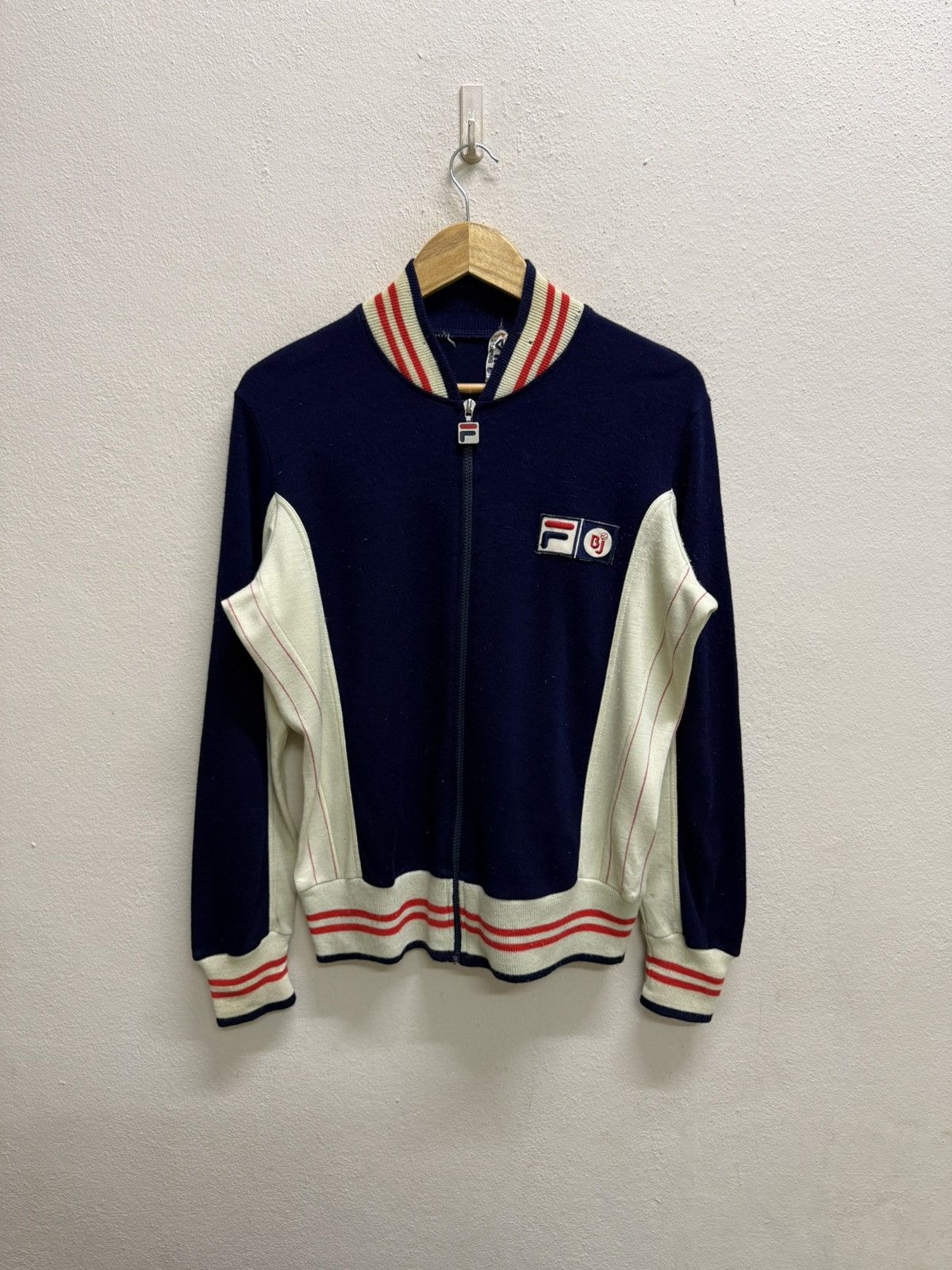 Fila 🔥Rare🔥Vintage 80s Fila Settanta Bjorn Borg track sweater Size US S / EU 44-46 / 1 - 22 Thumbnail