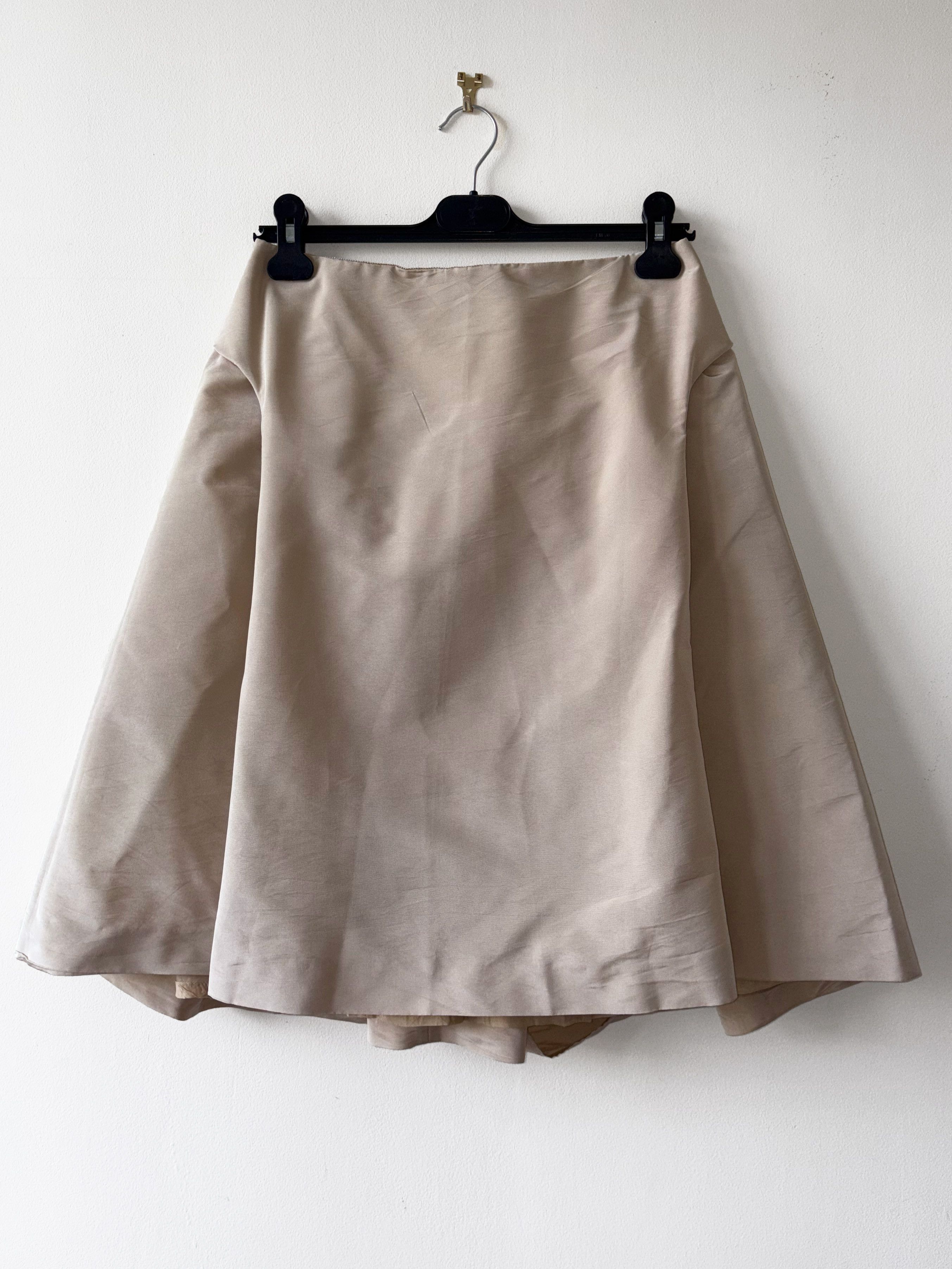 Prada Prada silk skirt with pleated details Size 30" / US 8 / IT 44 - 1 Thumbnail