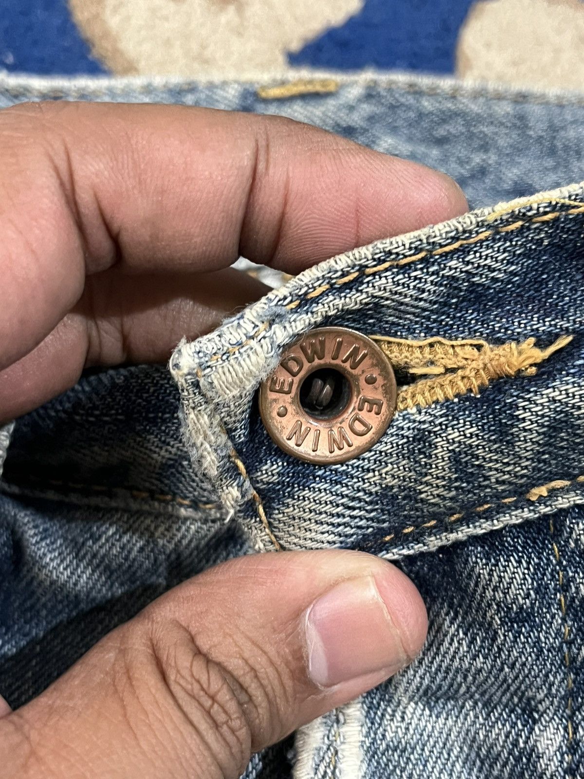 Edwin Vintage Edwin 505X Selvedge Distressed Denim Size US 29 - 7 Thumbnail