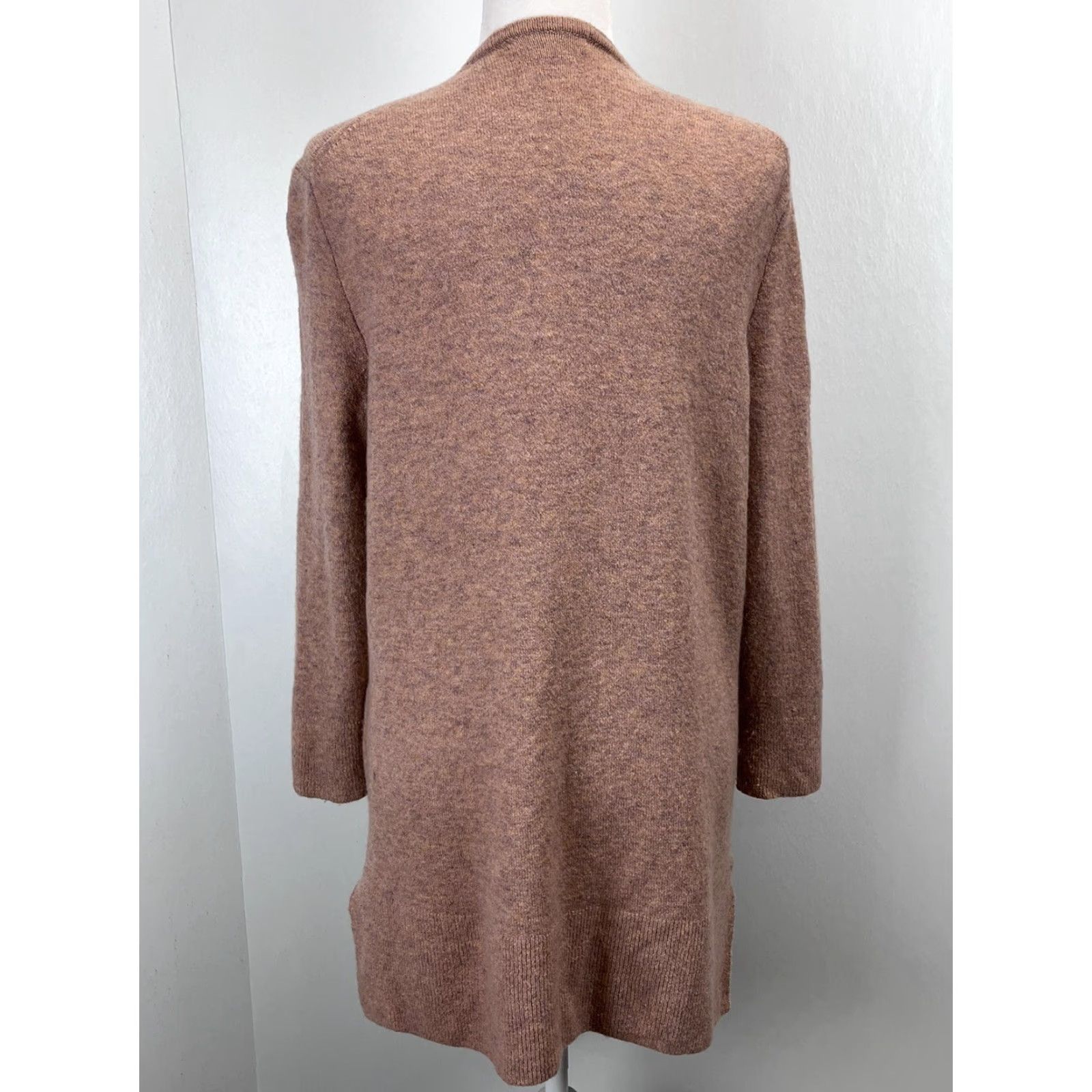 Madewell Madewell Cardigan Sweater S Pink Merino Blend Open Front Pockets Womens Size S / US 4 / IT 40 - 3 Thumbnail