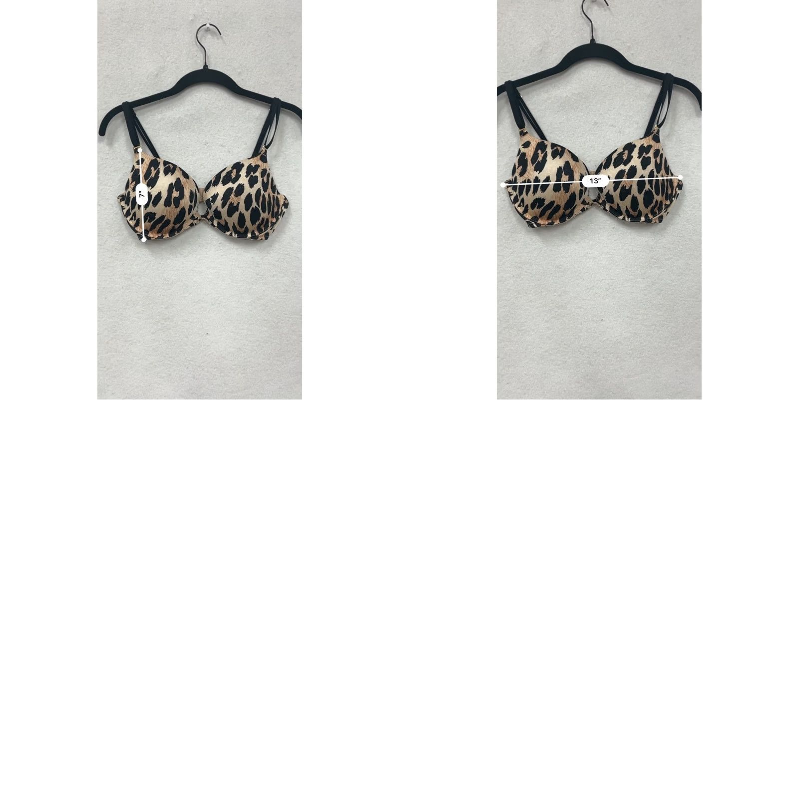 Victoria's Secret Victoria's Secret Leopard Print Padded Underwire Bra 36D #8548 Unisex Adults 36D Leopard T-Shirt Bra Womens Size ONE SIZE - 8 Thumbnail
