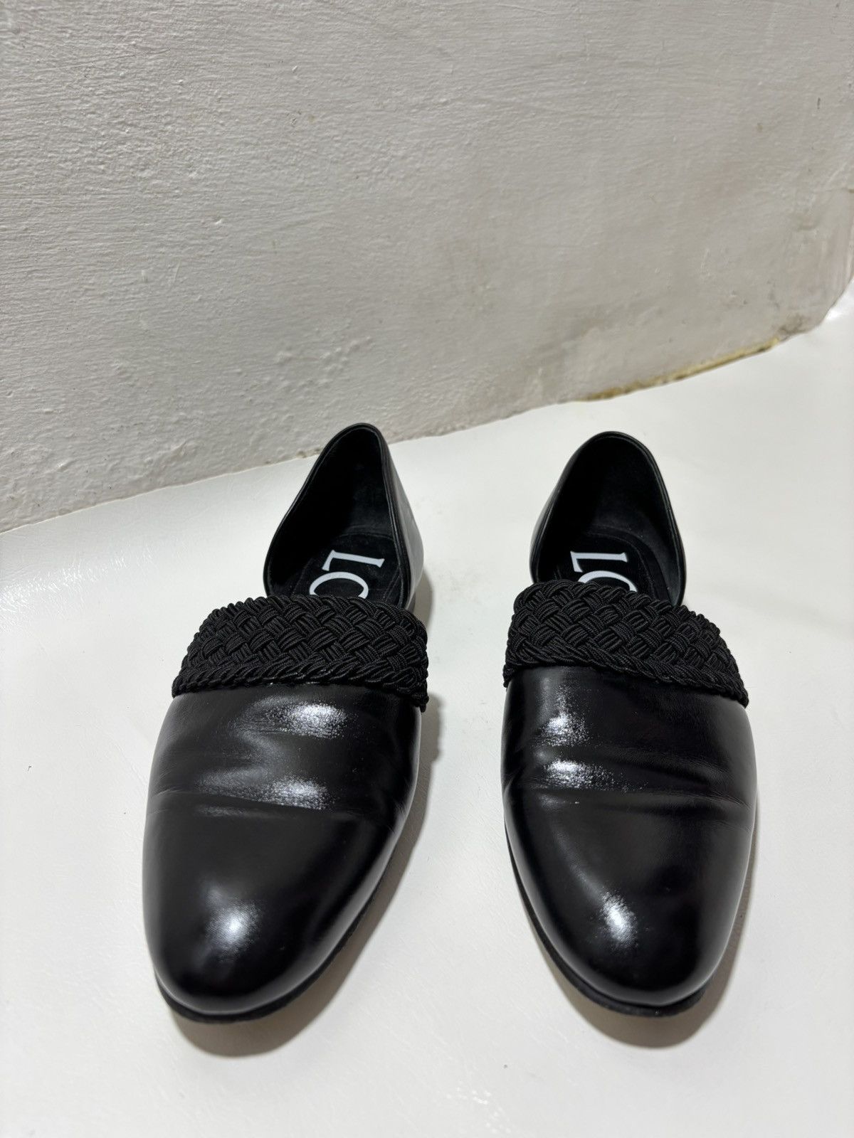 Loewe Loewe Black Flex D’Orsay Flats Leather Loafers Size US 6 / IT 36 - 1 Thumbnail