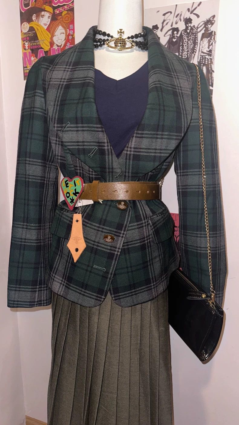 Vivienne Westwood Vivienne Westwood Green Geelong side-slip suit Size M / US 6-8 / IT 42-44 - 4 Thumbnail
