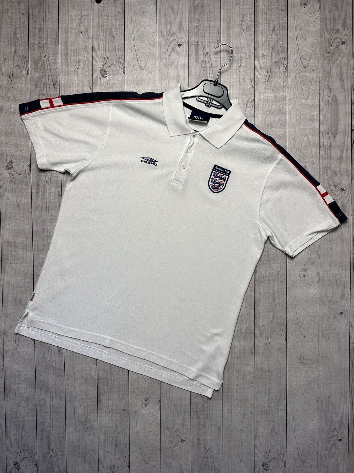Vintage Umbro soccer polo England size L