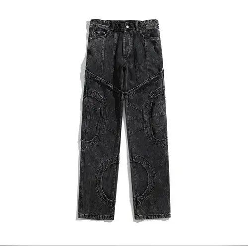 Jean Black washed Distressed jeans Opium style Size US 31 - 4 Thumbnail