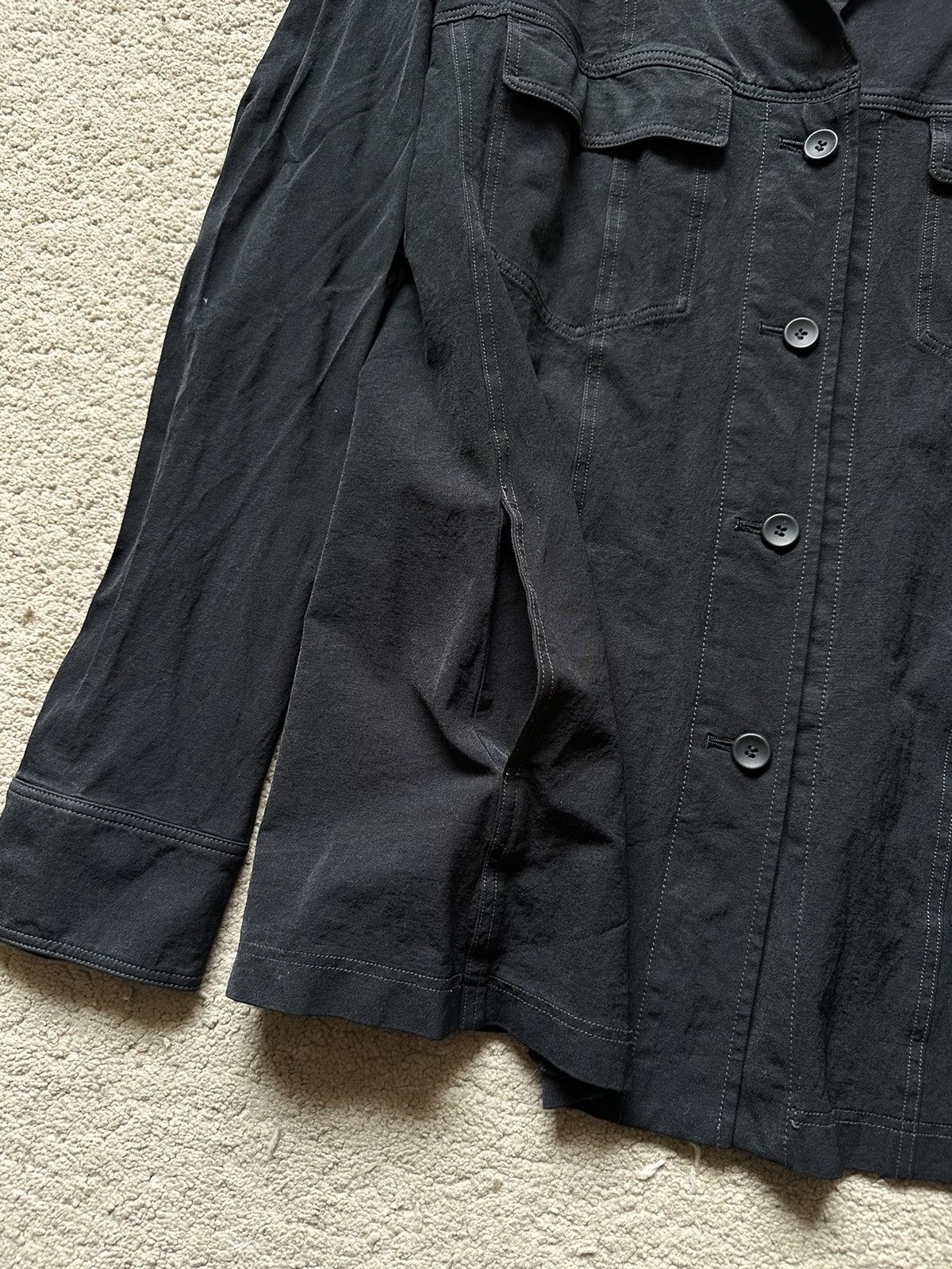 Issey Miyake AW1999 Vintage Issey Miyake Nylon Open Collar Light Jacket Size US L / EU 52-54 / 3 - 3 Thumbnail
